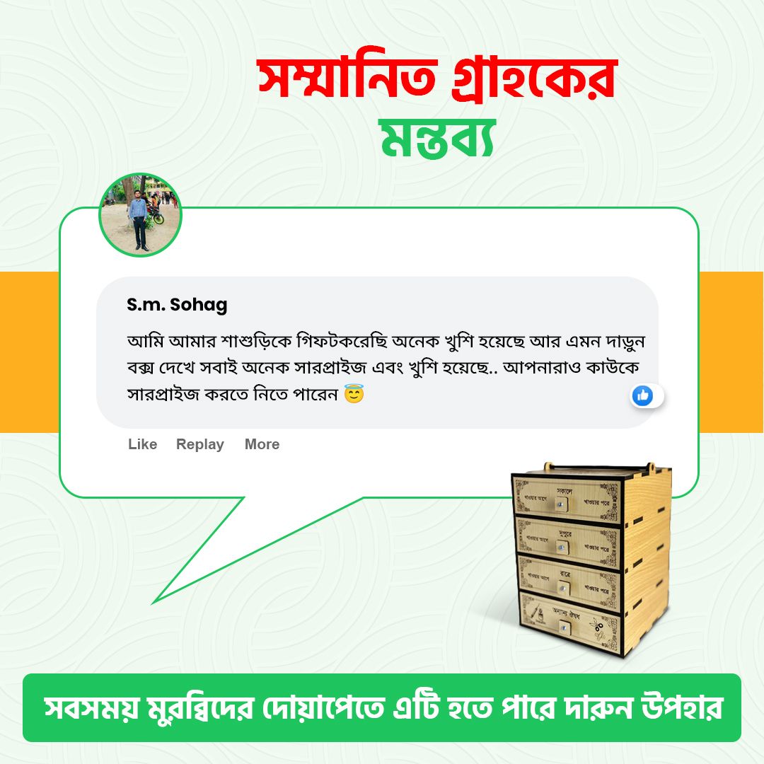 সম্মানিত গ্রাহকের মন্তব্য